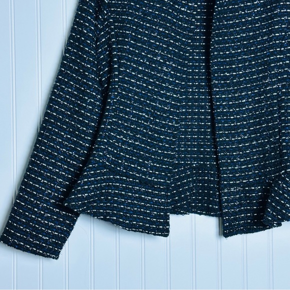 Dolan Left Coast Collection Peplum Tweed black open blazer is a size M Open - Picture 7 of 16